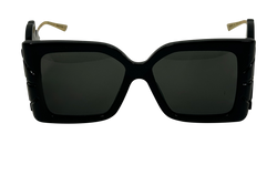 Gucci Gafas Gran Tamaño, Acetato, Negro, 135, Db/C,3*